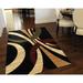 Black/White Rectangle 5'2" x 7'2" Area Rug - Winston Porter Coonrod Abstract Black/Beige Area Rug Polypropylene | Wayfair