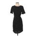 Andree by UNIT Casual Dress - Mini: Black Stripes Dresses - Women's Size Small