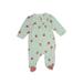 Child of Mine by Carter's Long Sleeve Outfit: Green Floral Motif Bottoms - Size 0-3 Month