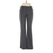 Anne Klein Dress Pants - Low Rise: Gray Bottoms - Women's Size 0