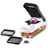 Brentwood Pro Food Chopper and Vegetable Dicer with 6.3 Cup Storage Container in Black - N/A