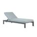 Sardinia Outdoor Chaise with Aluminum Metal Frame - Gray