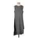 Athleta Casual Dress - Midi: Gray Marled Dresses - Women's Size X-Small