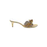 Kate Spade New York Heels: Slide Kitten Heel Feminine Yellow Shoes - Women's Size 9 1/2 - Open Toe