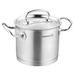 Korkmaz Proline Professional Series Stainless Steel Extra Deep Casserole with Lid in Silver