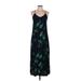 Old Navy Cocktail Dress - Maxi: Blue Tropical Dresses - Women's Size Medium