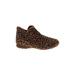 Skechers Ankle Boots: Brown Leopard Print Shoes - Women's Size 8 1/2 - Round Toe