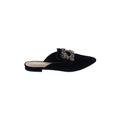 NANETTE Nanette Lepore Mule/Clog: Slip-on Chunky Heel Casual Black Shoes - Women's Size 6 - Pointed Toe