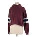 Abercrombie & Fitch Pullover Hoodie: Burgundy Tops - Women's Size Medium