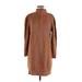 Treasure & Bond Casual Dress - Sweater Dress: Brown Dresses - Women's Size Medium