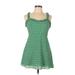 Zara Casual Dress - Mini: Green Tortoise Dresses - Women's Size Large