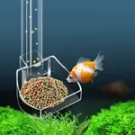 Tube d'alimentation en acrylique pour Aquarium, conception Anti-arrêt pour poissons, mangeoire