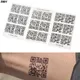 Faux tatouage temporaire pour hommes et femmes autocollant amour créatif Code QR pour amoureux
