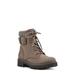 Mentor Knit Collar Combat Boot