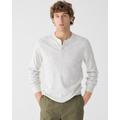 Heritage Brushed Rib-Knit Henley