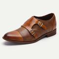 Homme Chaussures de moine Chaussures formelles Chaussures Bullock Chaussures habillées Gentilhomme britannique Bureau et carrière Soirée Evénement Cuir Cuir de vachette pleine fleur italien