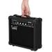 Portable 20 Watt Electric Guitar Amplifier with Headphone Jack and Aux Input for Live show Live Streaming Home Studio Guitar Practice- Black