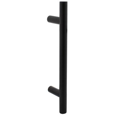 Stoßgriff T-Modell ø 20 mm – 300 mm Edelstahl/Schwarz matt - Intersteel Image