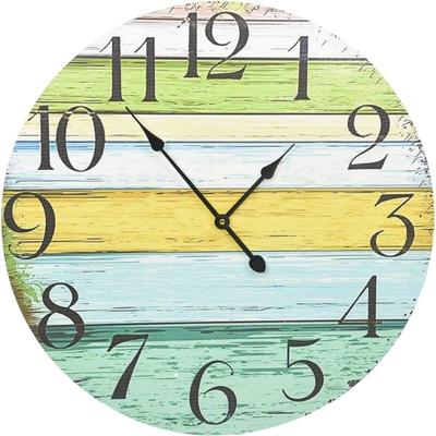 Wanduhr Mehrfarbig 60 cm mdf Vidaxl Image