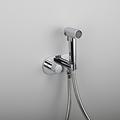 doccetta per bidet a scomparsa 2 funzioni flusso d'acqua valvola in ottone pulsante miscelatore caldo/freddo regolabile tubo in pvc oro spazzolato grigio bianco