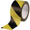 Warnmarkierungsband PVC schwarz/gelb L.66m B.60mm