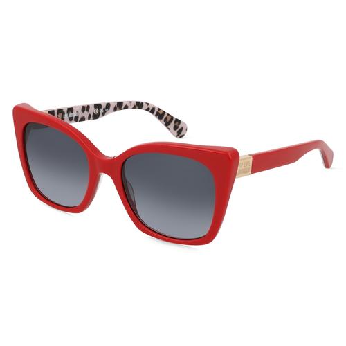 Moschino MOL000/S Damen-Sonnenbrille Vollrand Eckig Acetat-Gestell, rot