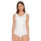 Susa Body ohne Bügel Cremana I Body Shapewear Damen stark formend I Frauen Mieder I Softer Bodysuit mit Shaping Effekt I Formt Taille, Bauch und Po I Ivory I 100E