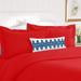 Elegant Comfort 1500 Series Wrinkle Free 2-Piece Duvet Cover Set Twin/Twin XL - Red