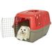 MidWest Homes for Pets Spree Travel Pet Carrier Dog Carrier Features Easy Assembly and Not The Tedious Nut & Bolt Assembly of Competitors Red 24-Inch Small Dog Breeds (1424SPR)