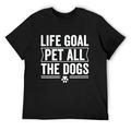 Life Goal Pet All The Dogs Hat for Men Washed Distressed Baseball Caps Aesthetic Washed Running Hat Fitted Shirt Black 3XL