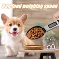 Sueyeuwdi Kitchen Scale Kitchen Gadgets Portable Cup Scoop Pet Bowl Feeding Cat Food Dog Kitchen Measuring Spoon Tools & Home Improvement Black 23*4*4cm