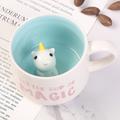 Cute Ceramic 3D Animal Coffee Mug Cups - Adorable Bunny, Bear, Panda, Cow, Penguin, and Puppy Cups, Perfect Gifts for Coffee Lovers and Tea Enthusiasts