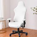 Milk Silk Solid Color Esports Chair Cover Computer Game Internet Cafe Competitive Seat Chair Cover Dust proof Boss Seat Elastic Chair Cover