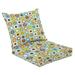 Outdoor Deep Seat Cushion Set 24 x 24 Seamless abstract mid century modern pattern for backgrounds fabric Deep Seat Back Cushion Fade Resistant Lounge Chair Sofa Cushion Patio Furniture Cushion