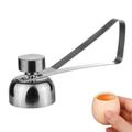 LongDay Egg Opener Creative Egg Cutter Egg Holder Glutinous Rice Egg Opener Stainless Steel Egg Beating Artifact Broken Egg Shell Steaming Egg Rack