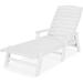 POLYWOOD NCC2280GY Nautical Arms Chaise Slate Grey