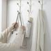 Door Rear Hanger Bathroom Door Rear Rack Over The Door Hook Hanger for Hanging Towels Clothes Bags Hats Ties for Home Office (Pack of 3)