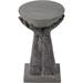 Outdoor Side Table 23 Hand-Shaped Concrete Side Table Outdoor Accent Table Patio Side Table for Outside Decorative Garden Stool
