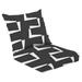 Outdoor Deep Seat Cushion Set 24 x 24 Abstract geometric seamless pattern triangles squares rectangles Deep Seat Back Cushion Fade Resistant Lounge Chair Sofa Cushion Patio Furniture Cushion