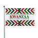 Happy Kwanzaa African Heritage Holiday Garden Flags 3 x 5 Foot Yard Flags Double-Sided Banner with Metal Grommets for Room Lawn Patriotic Sports Events Parades