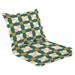 Outdoor Deep Seat Cushion Set 24 x 24 Mid century soft colors seamless pattern geometric tiles repeatable Deep Seat Back Cushion Fade Resistant Lounge Chair Sofa Cushion Patio Furniture Cushion