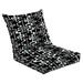 Outdoor Deep Seat Cushion Set 24 x 24 Seamless abstract mid century modern pattern for backgrounds fabric Deep Seat Back Cushion Fade Resistant Lounge Chair Sofa Cushion Patio Furniture Cushion