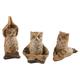 kesoto Garden Owl Statue Outdoor Owl Sculpture Yard Art Decor Yoga Owl Statue Backyard Pond Owl Decoration for Yard Living Room Lawn