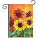 Summer Flowers Garden Flag Dragonfly House Flag Spring Welcome Garden Flags 12 x 18 Double Sided Floral Flags for Patio Lawn Home Outdoor Decor