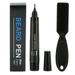 4 Tip Beard Pencil Filler For Men with Bristle Beard Brush WaterProof Micro Fork Tip Black Beard Pen for Men Beard Moustache Eyebrows Brown