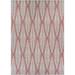 Couristan Marseille La Pleine Indoor/Outdoor Area Rug 5 10 x 9 2 Cerise