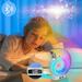 Jacenvly Alarm Clock Bluetooth Speaker Alarm Clock Wake Up Light RGB LED Night Light Bluetooth Speaker APP Control Desk Table LampAtmosphere Lamp For Bedside Dorm Led Lights for Bedroom