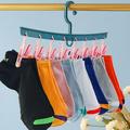 Wozhidaoke Kitchen Organizers And Storage Clothes Drying Rack One Line Type Socks Drying Underwear Artifact Household Baby Multi Clip Windproof Socks Drying Rack Desk Organizers And Storage Red