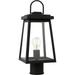 1-Light Founders Outdoor Post Lantern (Black) 8248401-12 | Outdoor Lantern Lamp for Patio Decor or Garden Decor | Outdoor Light Fixture for Outdoor Decor Can Use A19 Bulbs