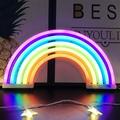 Rainbow Night Light for Kids Gift LED Rainbow Neon Signs Rainbow Lamp for Wall Decor Bedroom Decorations Home Accessories Party Holiday Decor Night Light